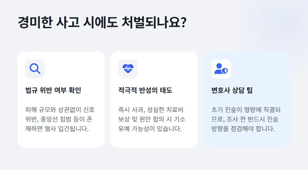 12대 중과실 경미한 사고