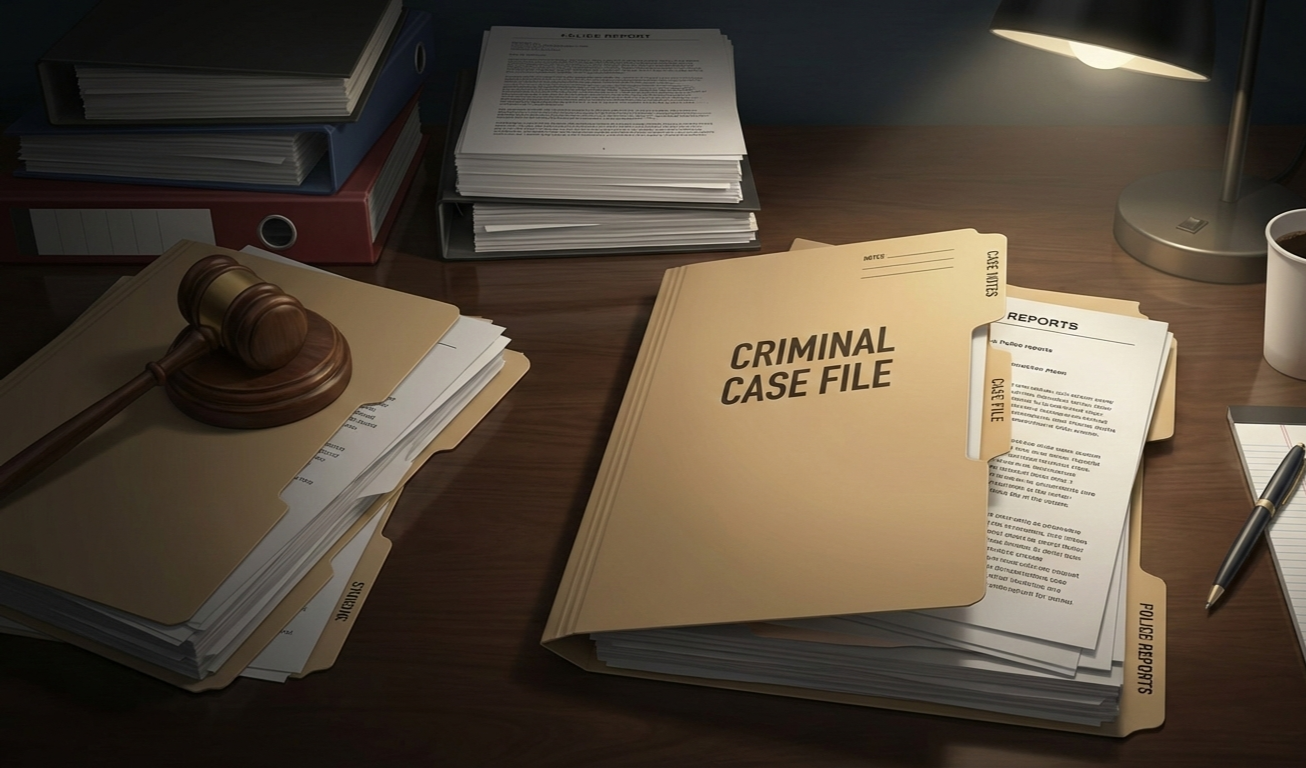 형사 사건에서 고소인이 자신의 사건 기록을 열람하는 절차를 설명하는 이미지