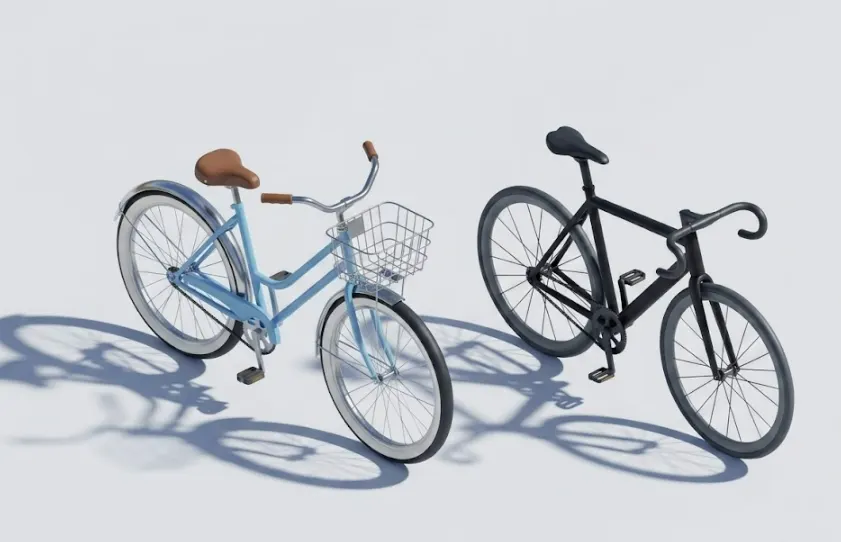 나란히 달리는 두 대의 자전거, 변호사의 동행과 조력을 상징함