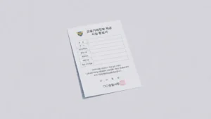 금융거래정보 제공사실 통보서